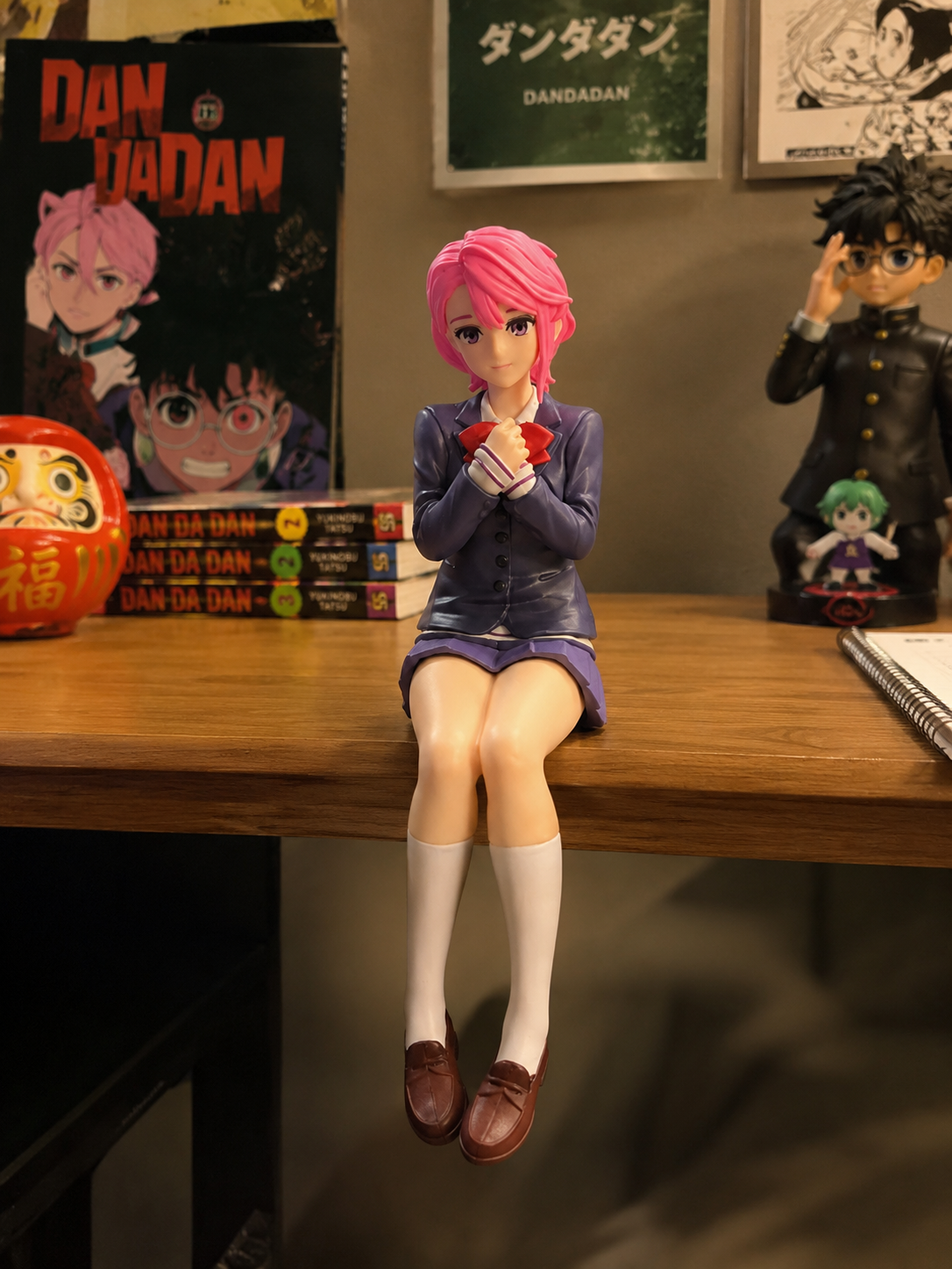 Dandadan Aira Shiratori Sitting Figure 16cm | Premium Anime PVC Collectible Statue
