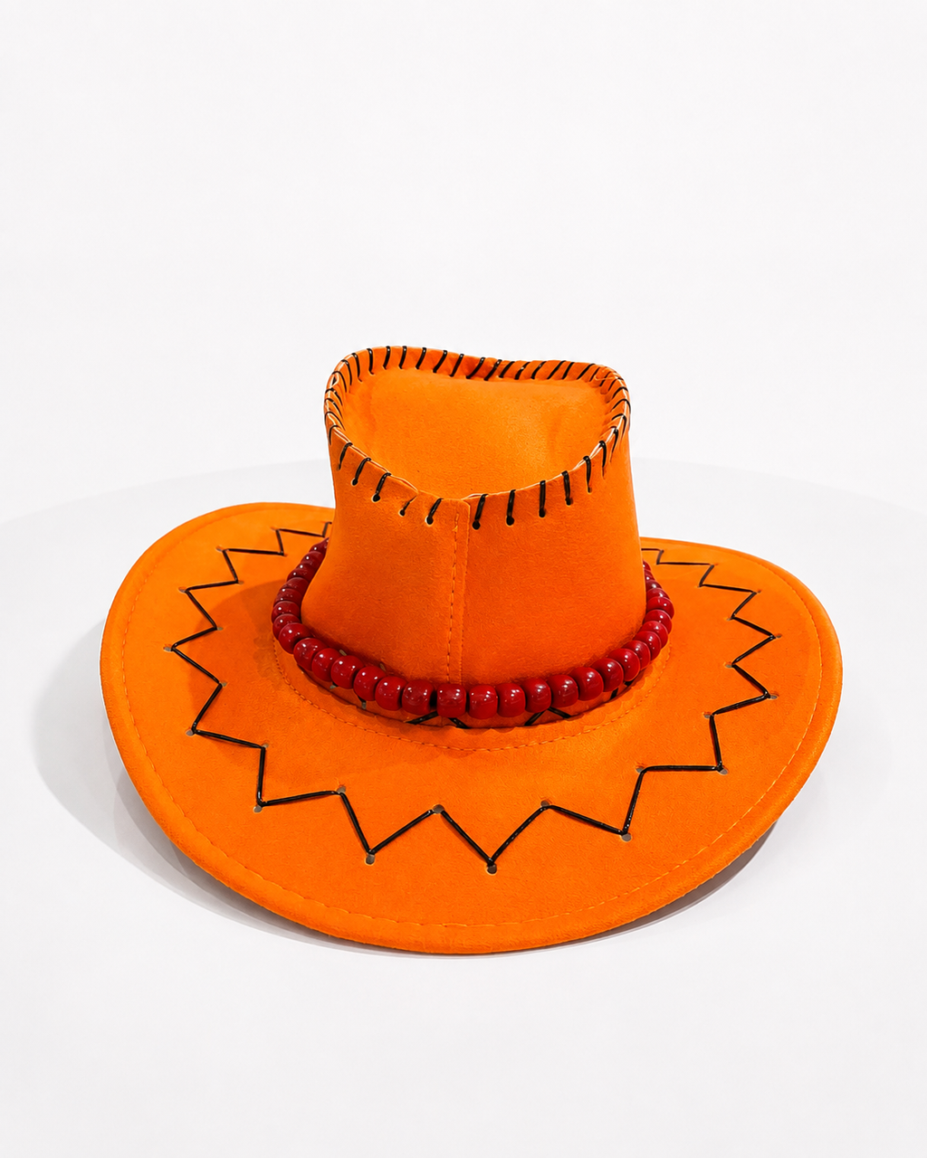 One Piece Portgas D. Ace Hat | Premium Anime Cosplay Hat | Ace Cosplay Accessory | Orange Cowboy Hat