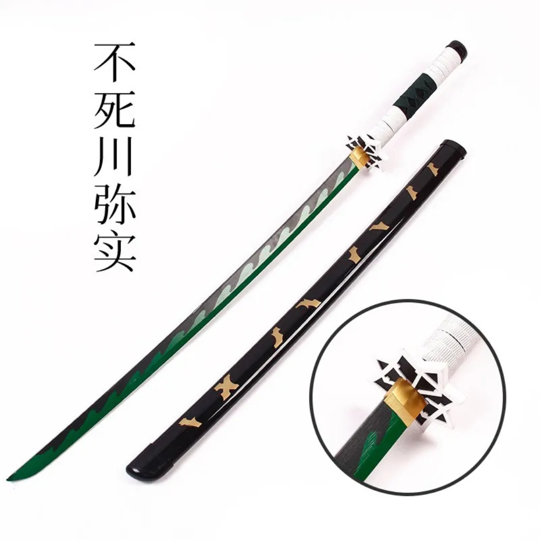 Sanemi Shinazugawa Wooden Katana – Demon Slayer Anime Replica Swordanime figure collectible by  Anichiba