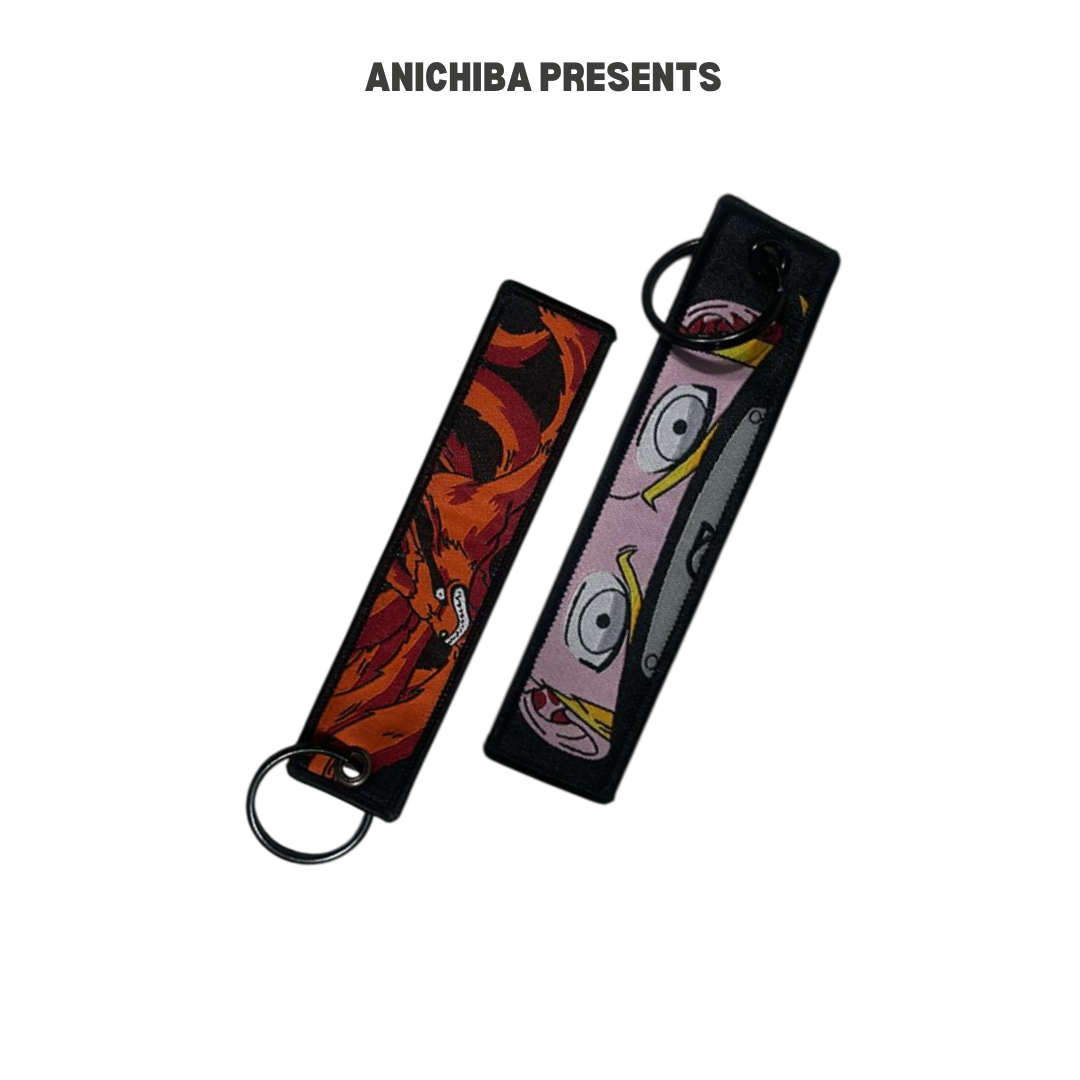 Naruto And Kurama Keychain(Embroidered)