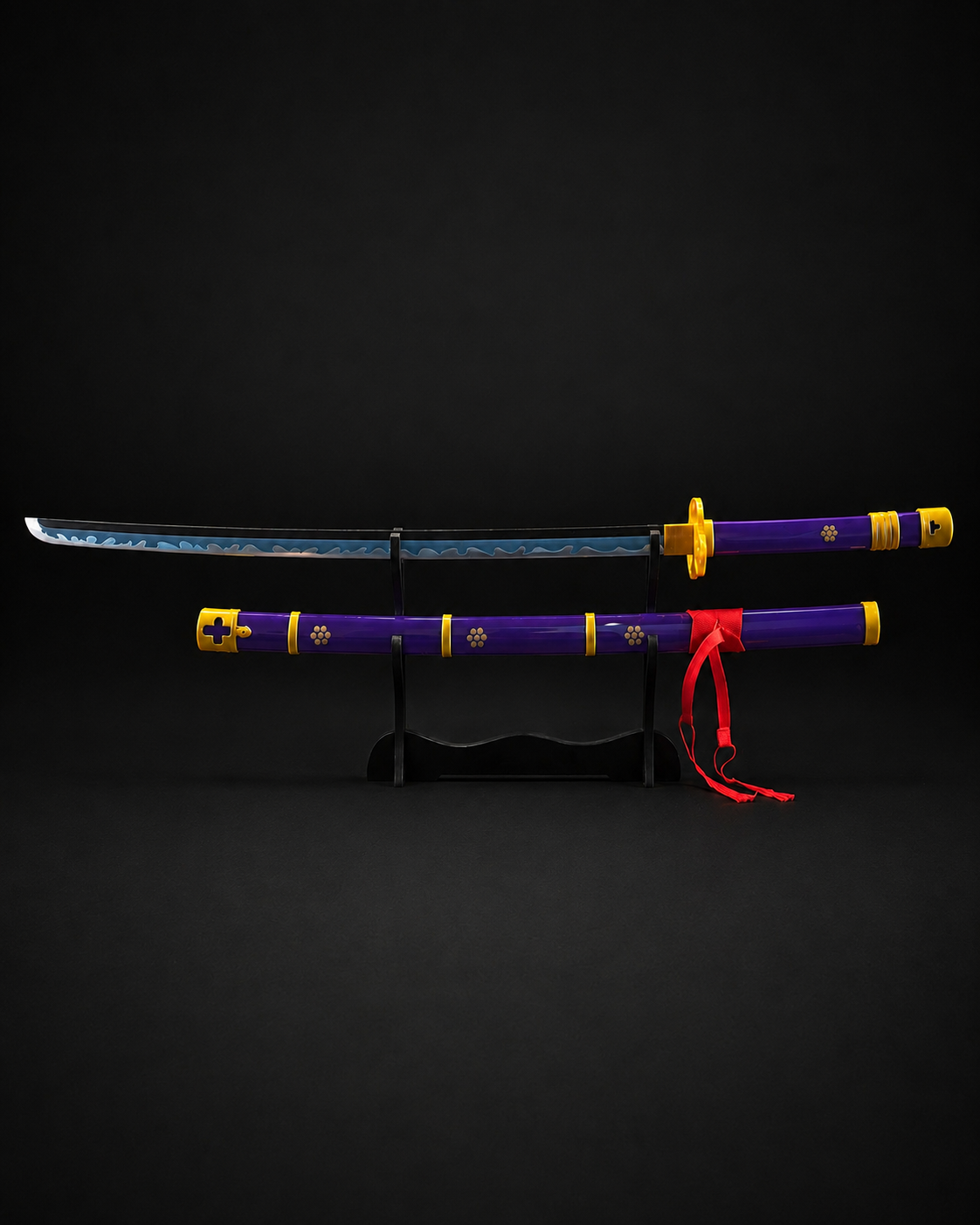 Roronoa Zoro's Purple Enma Katana – 104cm Premium One Piece Wooden Anime Sword Replica