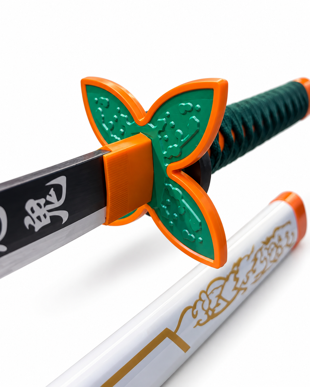 Shinobu Kocho Wooden Katana 104cm | Demon Slayer Butterfly Sword Replica for Anime Cosplay & Display