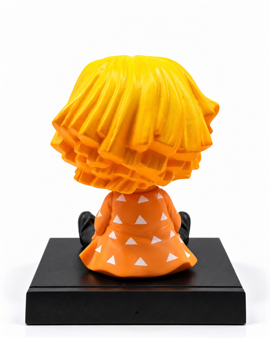 Zenitsu Agatsuma Chibi Bobblehead Figure | Demon Slayer Mini Collectible Anime Statue