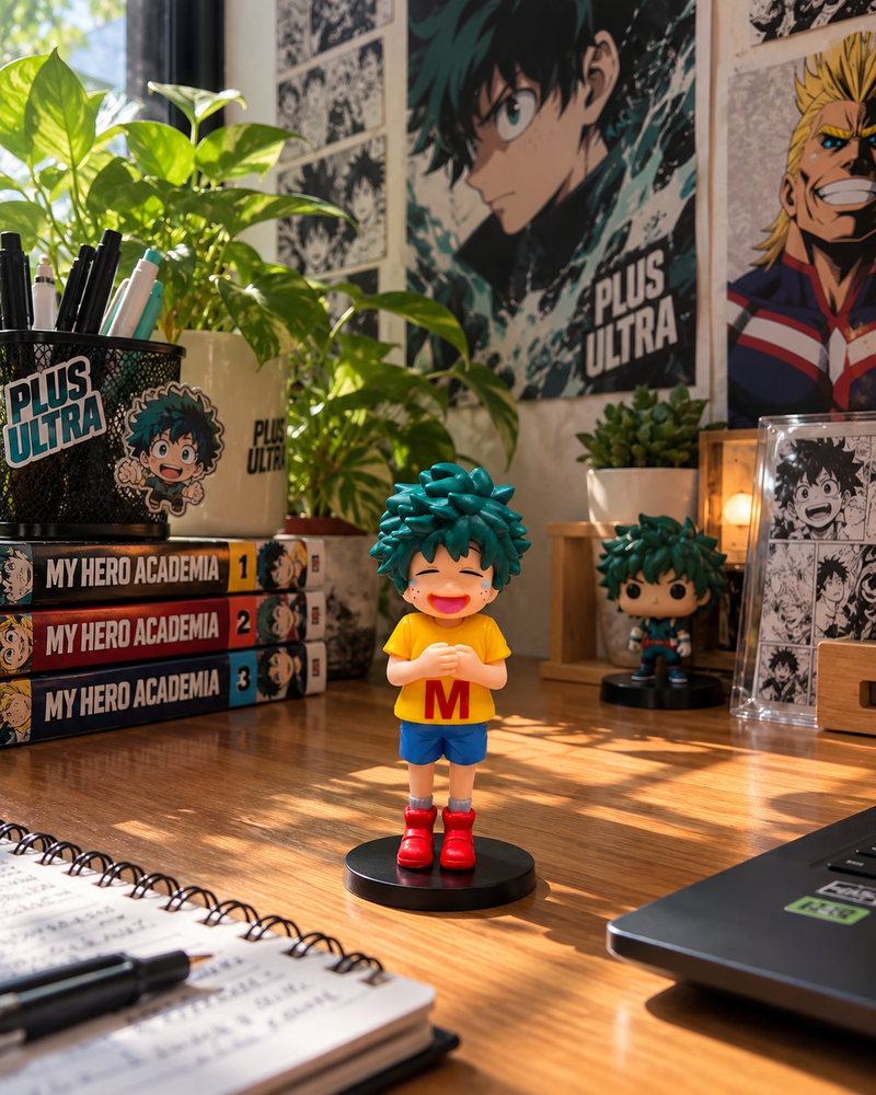 Izuku Midoriya Childhood Figure 12cm | My Hero Academia Cute Anime Collectible Statue