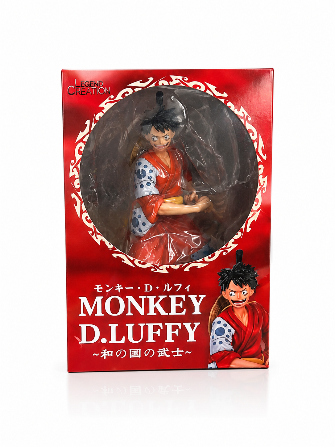 One Piece Monkey D. Luffy Wano Figure 25cm | Samurai Anime Collectible Statue | Straw Hat Pirates Display Figure