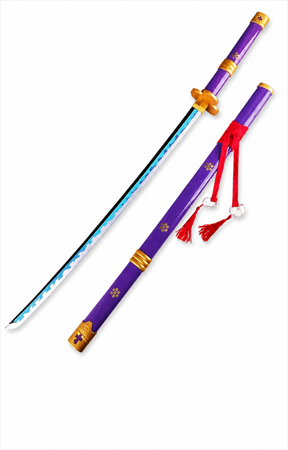 Roronoa Zoro's Purple Enma Katana – 104cm Premium One Piece Wooden Anime Sword Replica
