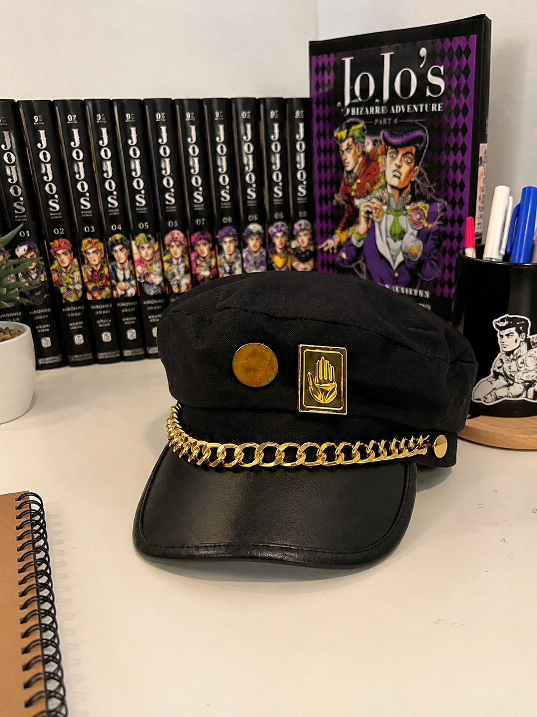 JoJo's Bizarre Adventure Kujo Jotaro Hat | Premium Anime Cosplay Cap | JoJo Cosplay Accessory