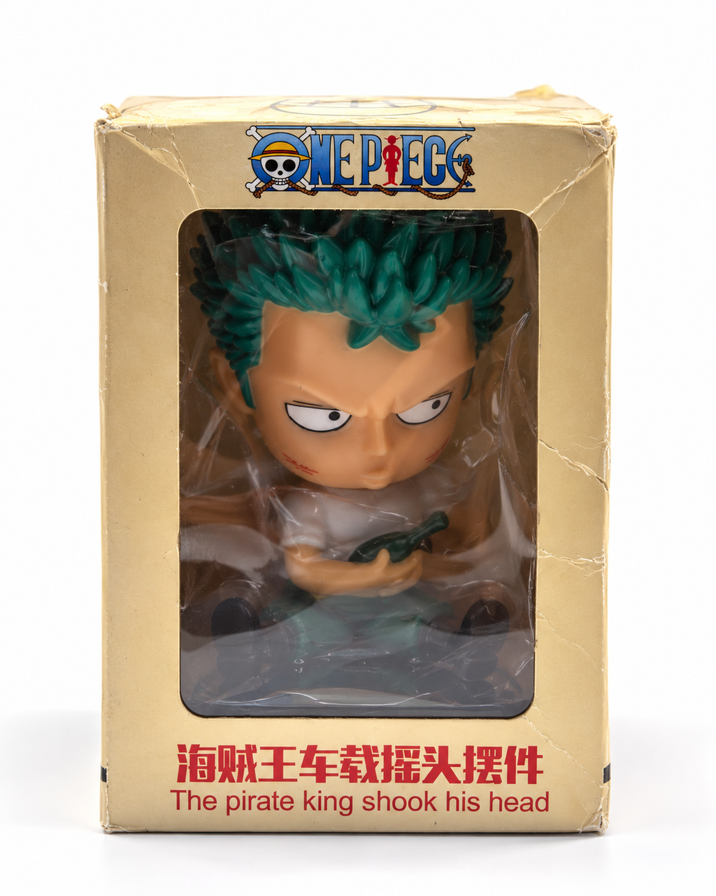 Roronoa Zoro Chibi Bobblehead Figure | One Piece Mini Collectible Anime Statue