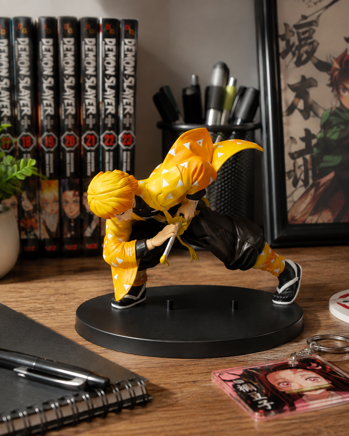 Zenitsu Agatsuma Figure 16cm Demon Slayer Collectible Statue with Box | Kimetsu no Yaiba Anime Figure for Collectors