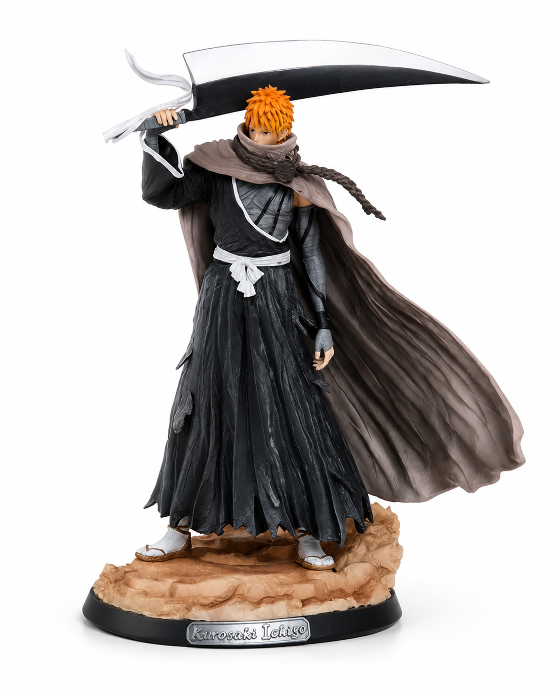 Bleach Ichigo Kurosaki Figure 35cm | Premium Bankai Anime Collectible Statue | Oversized Zanpakuto Display Figure