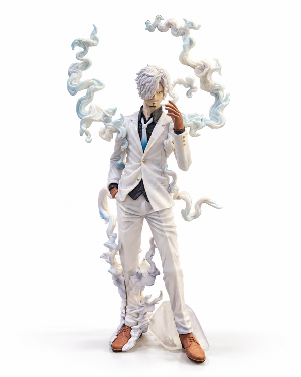 Sanji Figure 25cm | One Piece Premium PVC Collectible Statue | White Suit Anime Display Figure