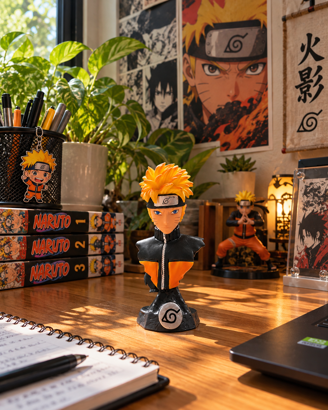 Naruto Uzumaki Bust Figure 14cm | Naruto Shippuden Anime Collectible Statue