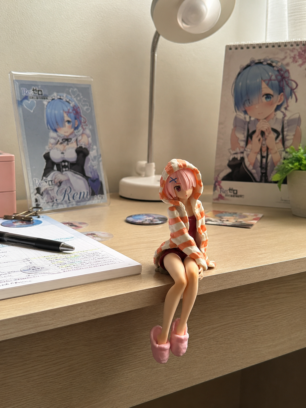 Re:ZERO Ram Relaxing Figure 15.5cm | Premium Anime Collectible Statue | Cute Desktop Display Figure