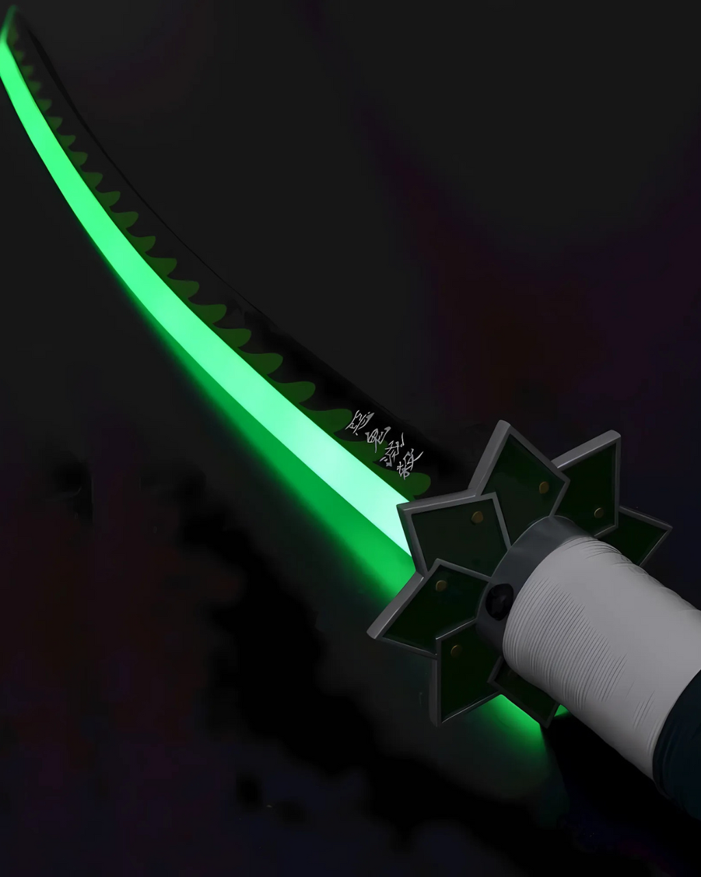Sanemi Shinazugawa LED Katana 104cm – Demon Slayer Light-Up Anime Sword Replica