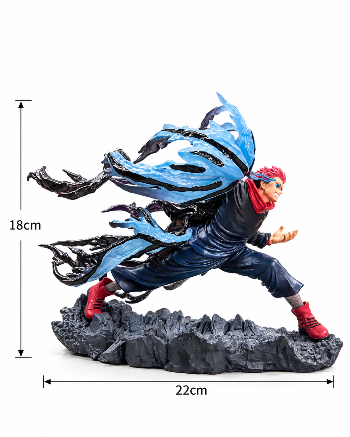 Yuji Itadori Action Figure 18cm x 22cm | Jujutsu Kaisen Premium PVC Battle Statue