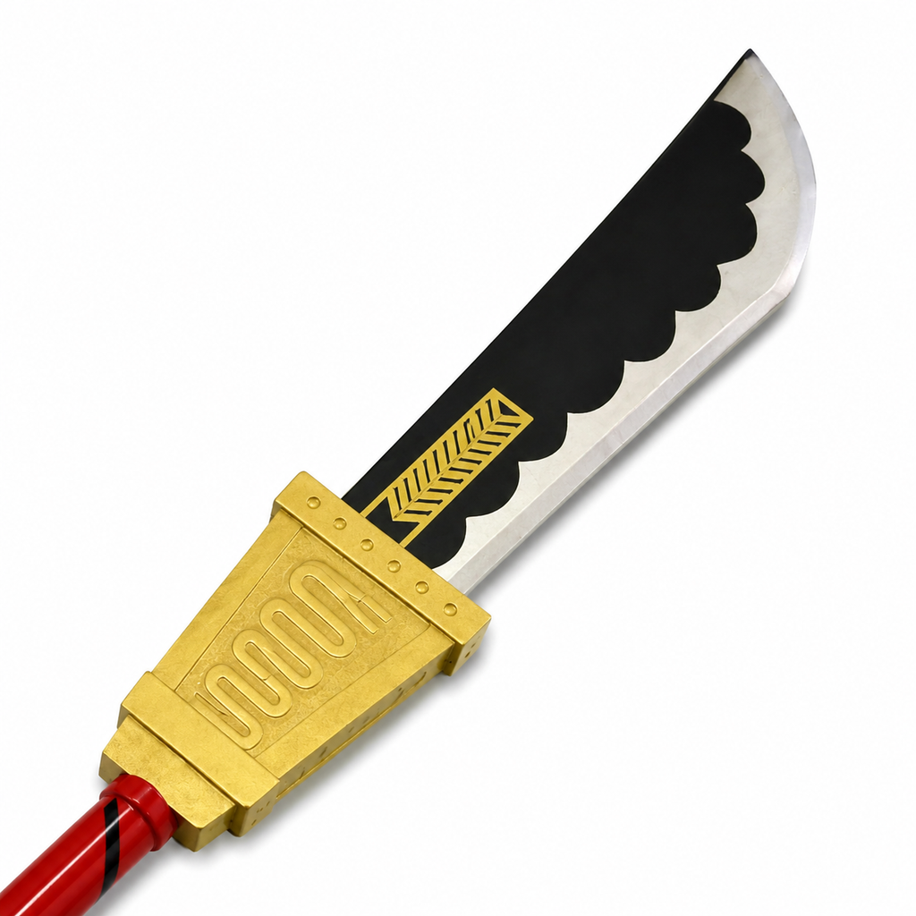 Whitebeard Bisento Polearm Replica 150cm | One Piece Edward Newgate Weapon | Life Size Anime Display Weapon