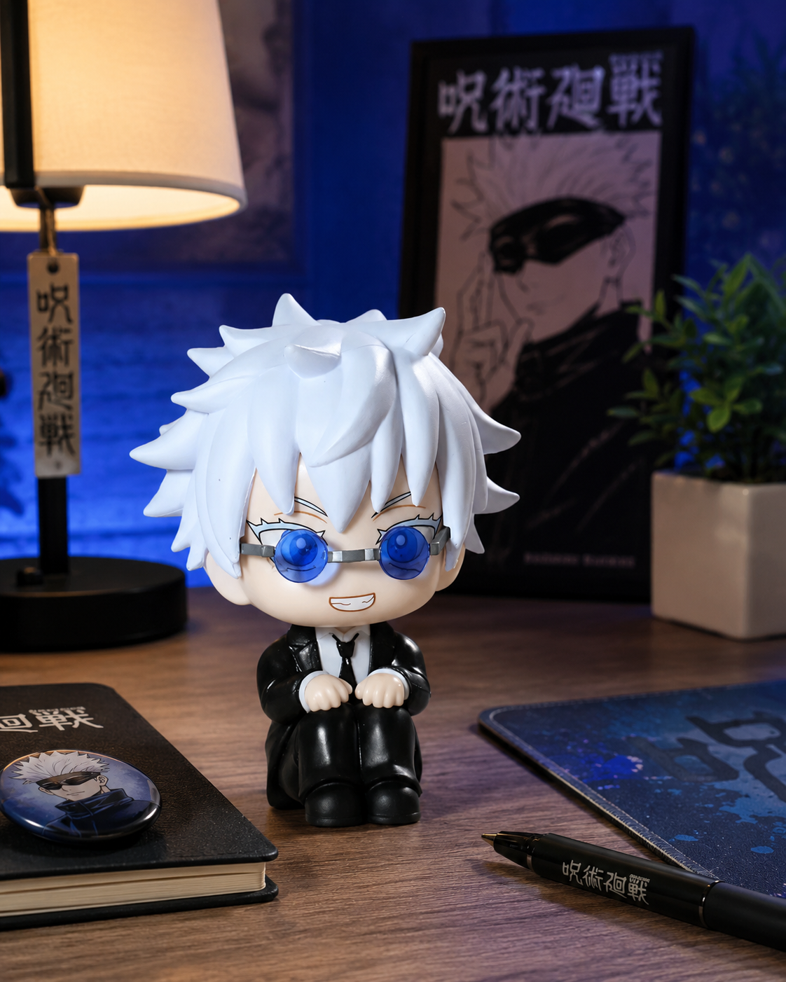 Jujutsu Kaisen Gojo Satoru Chibi Figurine – 10cm Premium Anime Mini Statue | Cute Desk Decor Collectibleanime figure collectible by  Anichiba