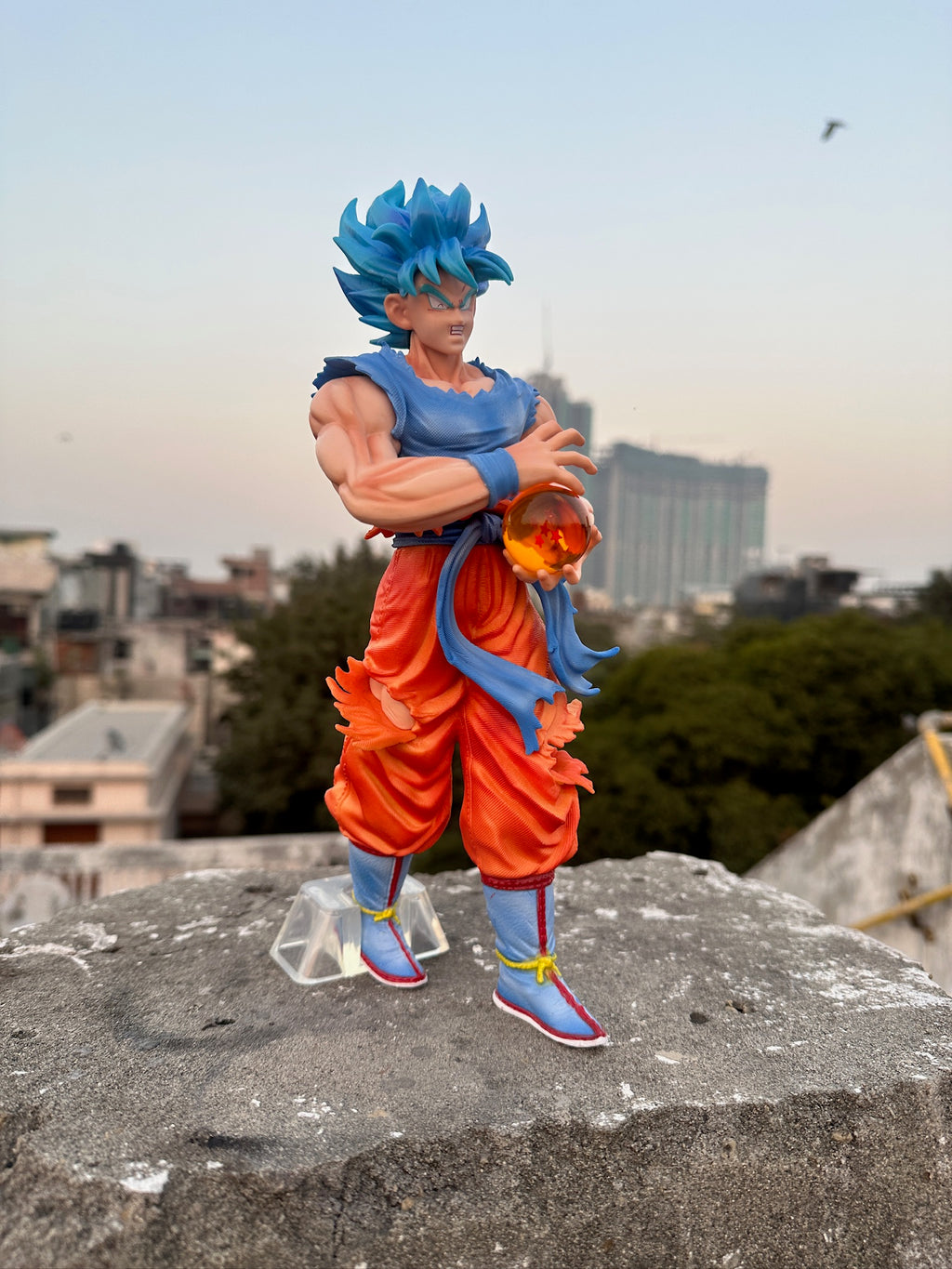 Super Saiyan Blue Goku Figure (SSGSS) – Dragon Ball Super Collectible with 5-Star Dragon Ball