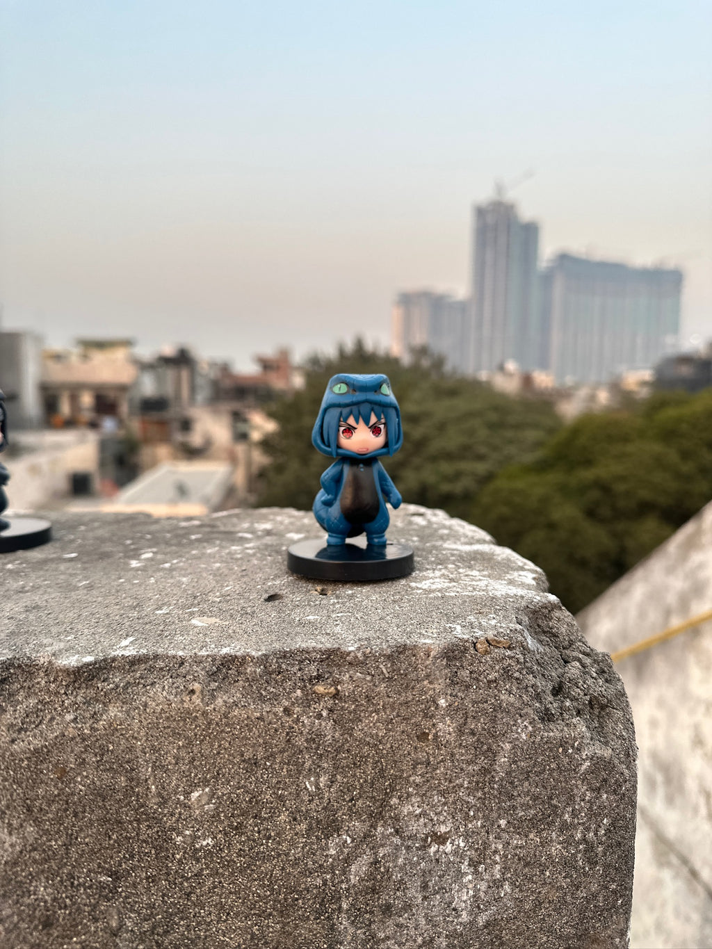 Blue Dragon Ninja (Sasuke)Chibi Figurine – Anime Collectible Mini Toy | Cute Desk & Car Décor