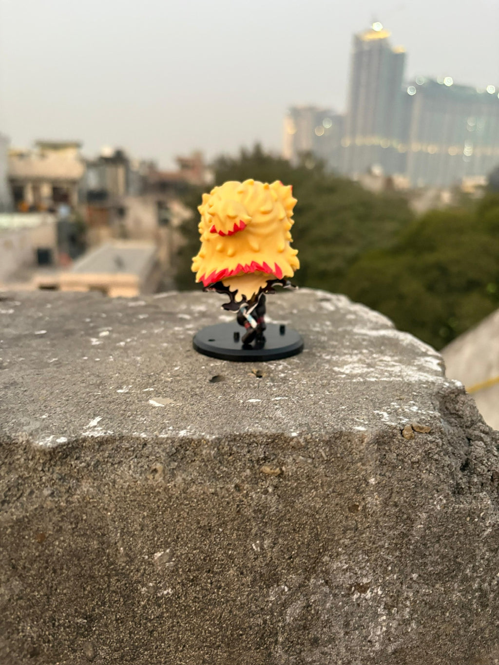 🔥 Kyojuro Rengoku Chibi Figure – Demon Slayer Collectible