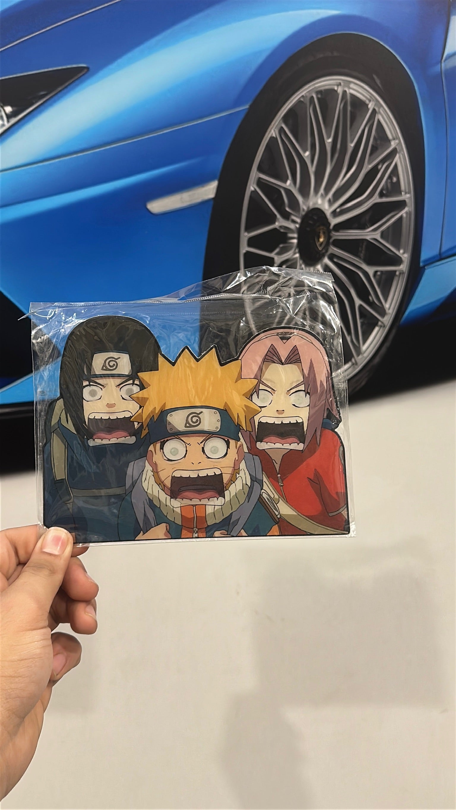 Naruto Trio Funny Face Sticker – Naruto, Sasuke & Sakura | Waterproof Anime Sticker