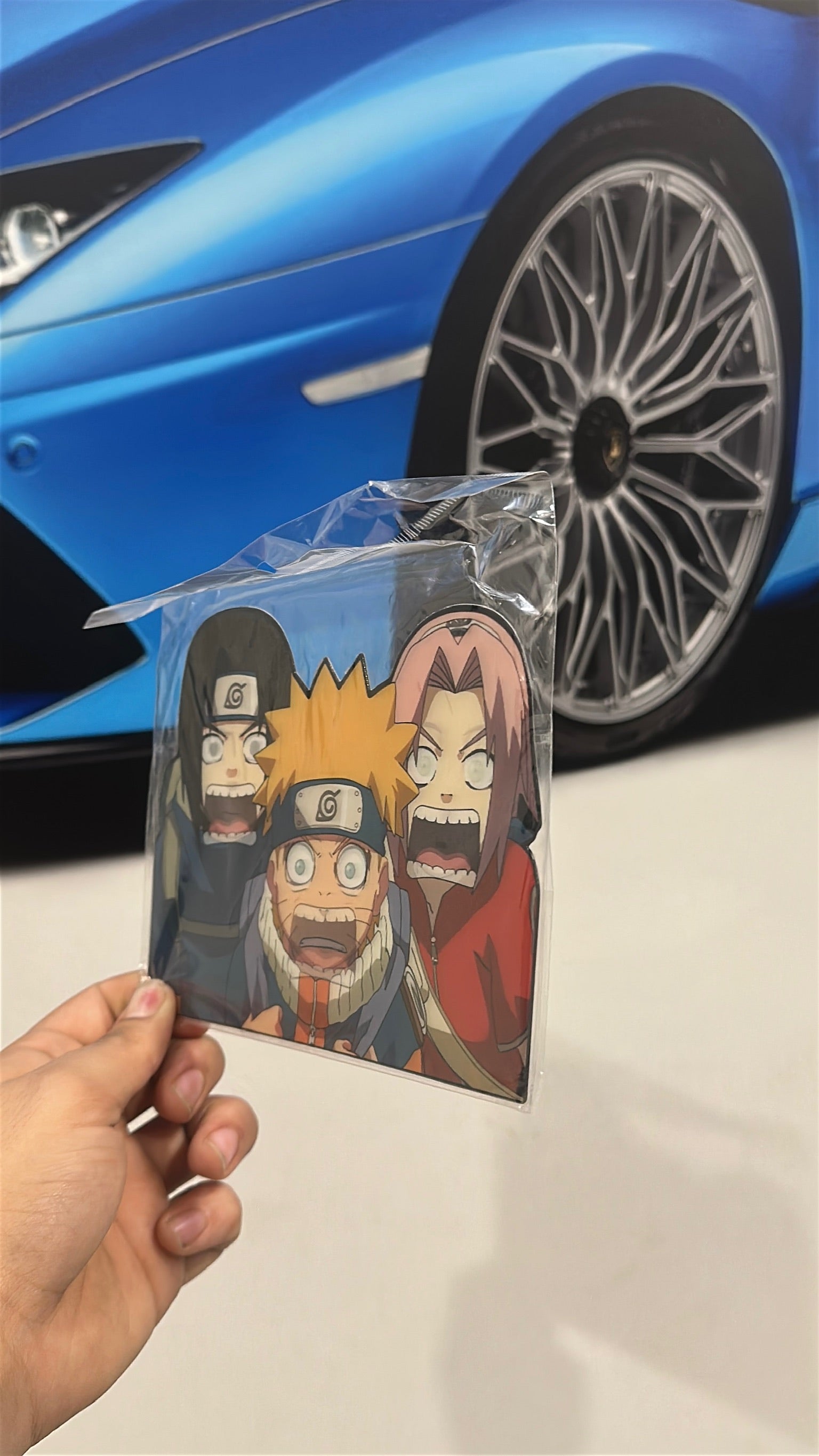 Naruto Trio Funny Face Sticker – Naruto, Sasuke & Sakura | Waterproof Anime Sticker