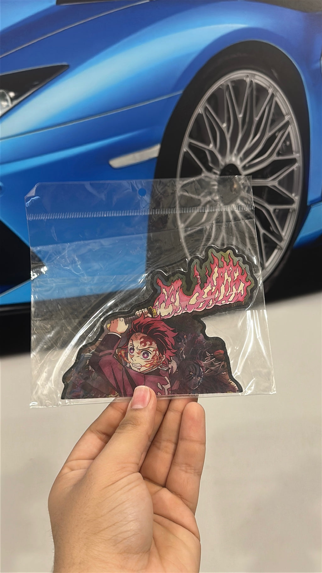 🔥 Demon Slayer Tanjiro Flame Breathing Anime Sticker