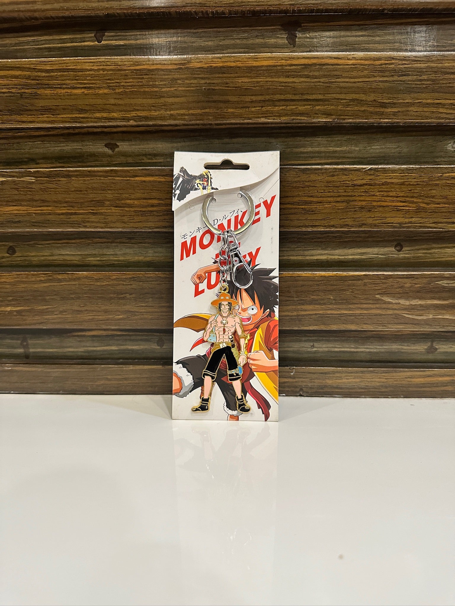 Portgas D. Ace Premium Metal Keychain – Flame Emperor Edition