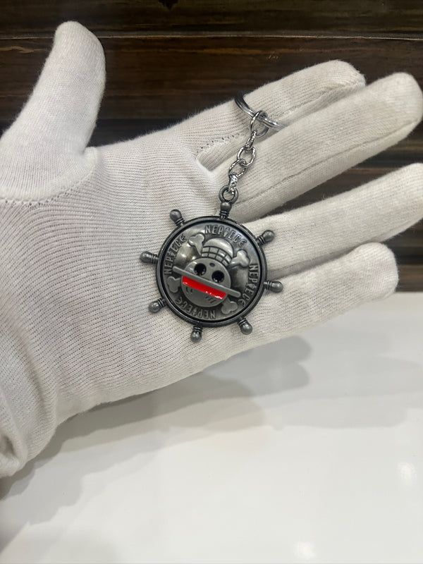 Straw Hat Logo Spinner Keychain