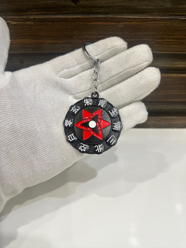 Sasuke Mangekyou Sharingan Spinner Keychain