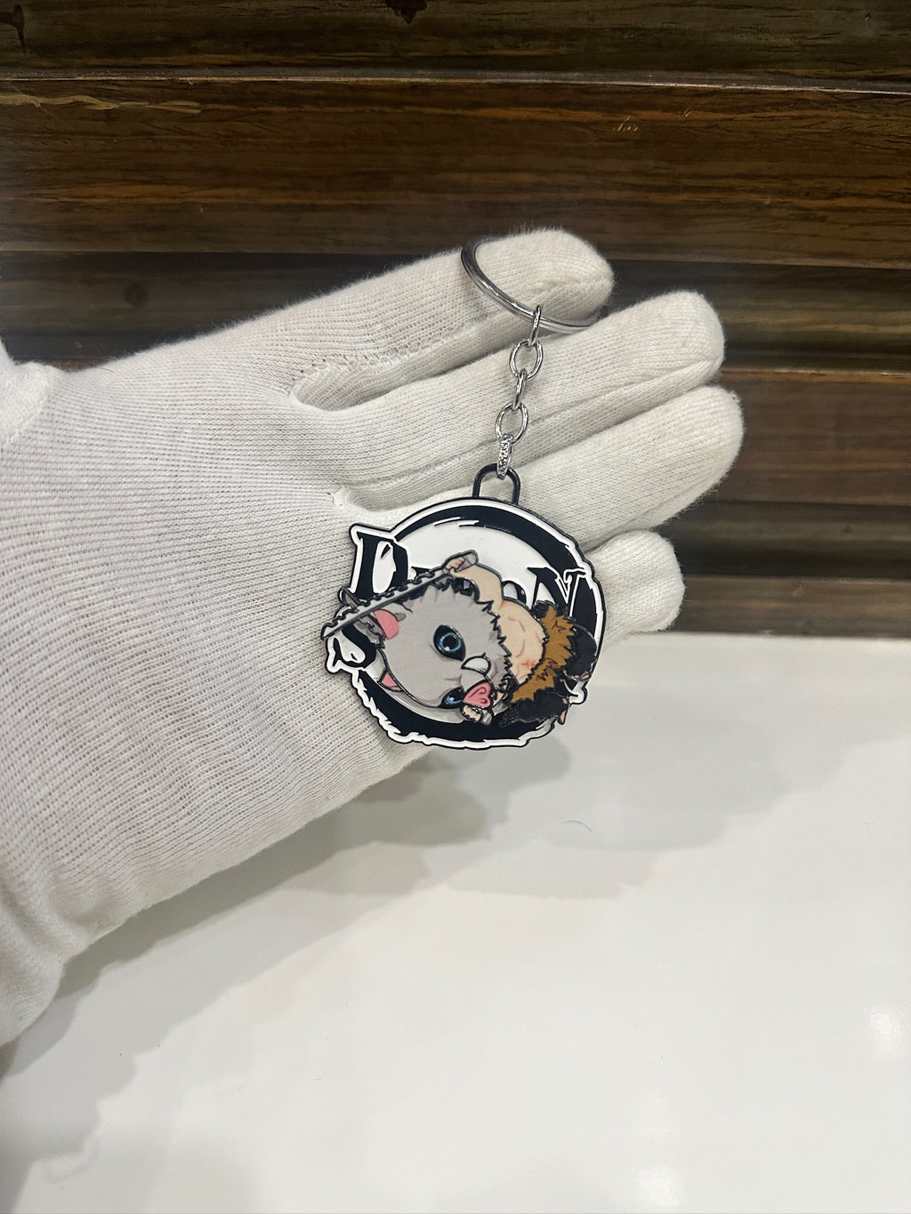 Inosuke Hashibira Spinner Keychain