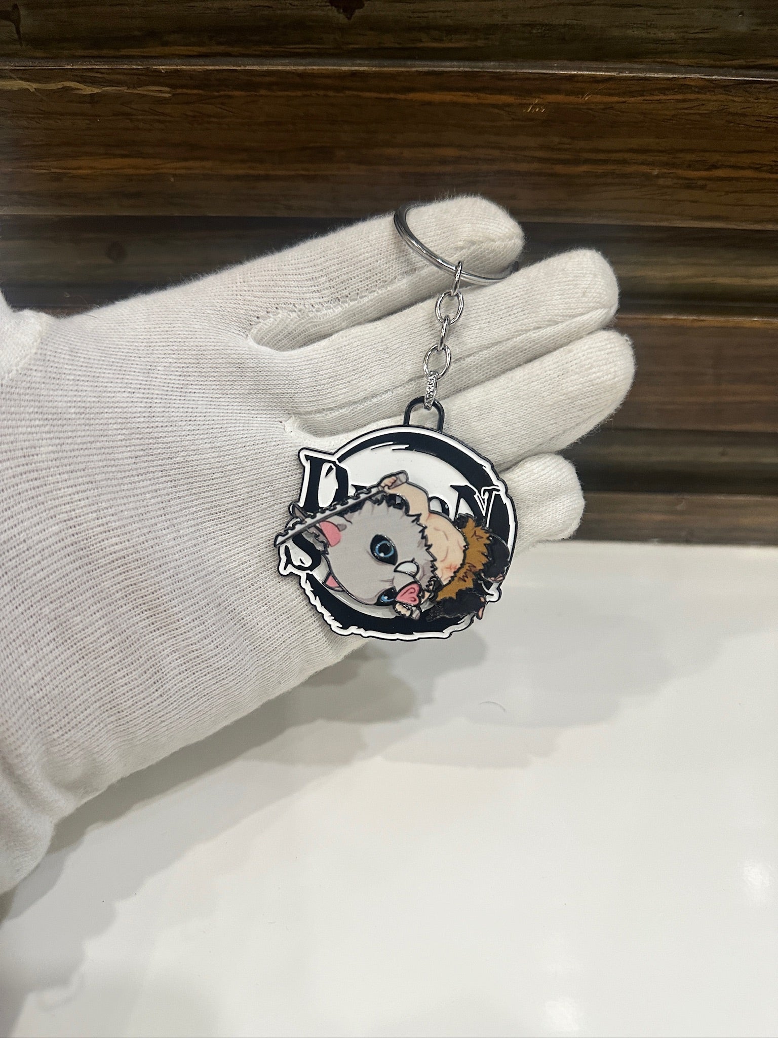 Inosuke Hashibira Spinner Keychain