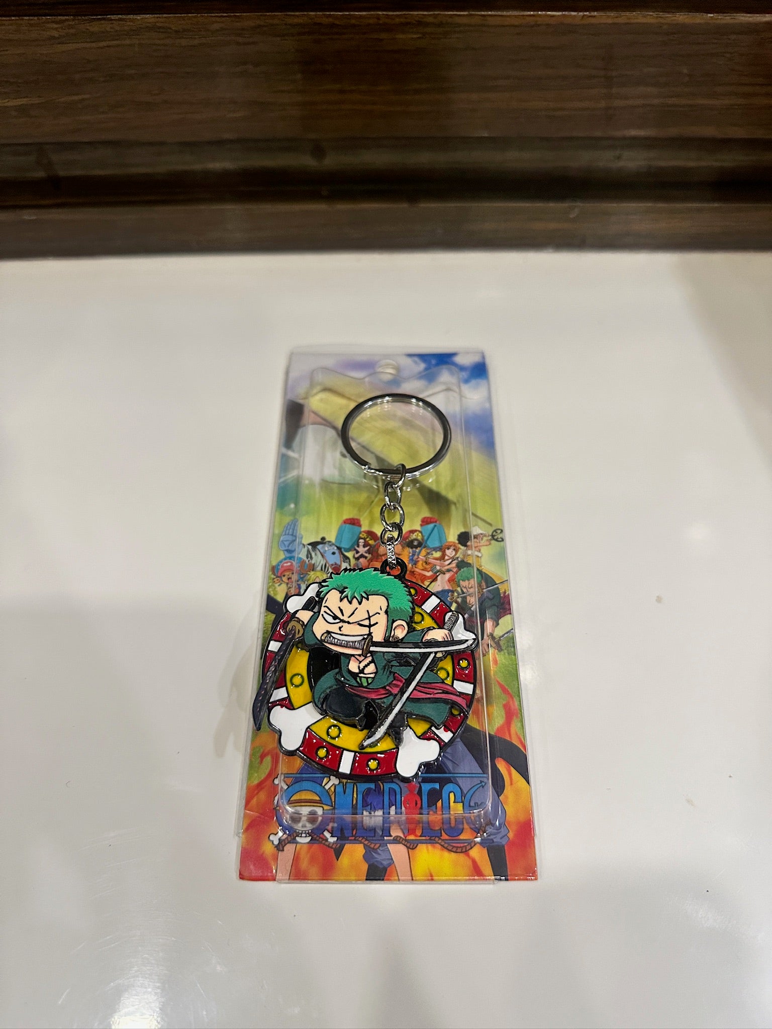 Zoro Spinner Keychain – Three Sword Style