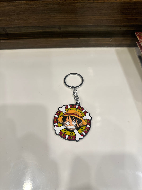 Luffy Spinner Keychain – Smiling Face Edition