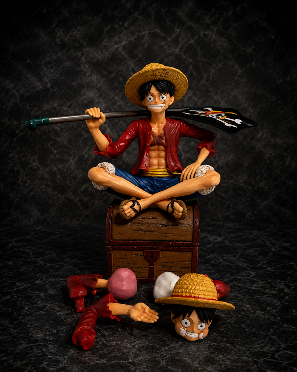 Monkey D. Luffy Sitting Figure 20cm | One Piece Anime Figurine with Box & Blister Packaging | Premium Luffy Collectible Statue | Anichibaanime figure collectible by  Anichiba