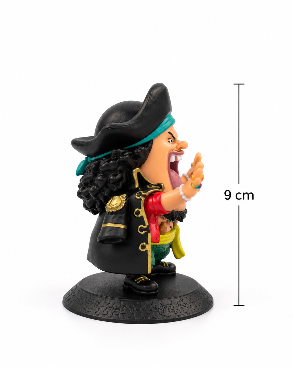 Blackbeard Chibi Figure (9cm) – One Piece Anime Mini Collectible PVC Statue