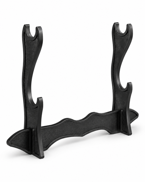 2 Tier Katana Stand – Premium Black Sword Display Holder for 2 Katanas | Anime Sword Stand | Samurai Display Rack | Anichiba