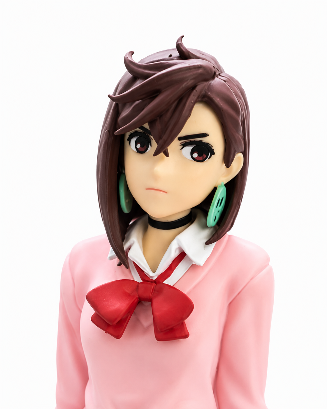 Dandadan Momo Ayase Figure 16cm | Premium Anime Collectible PVC Statue | Cute Sitting Display Figure