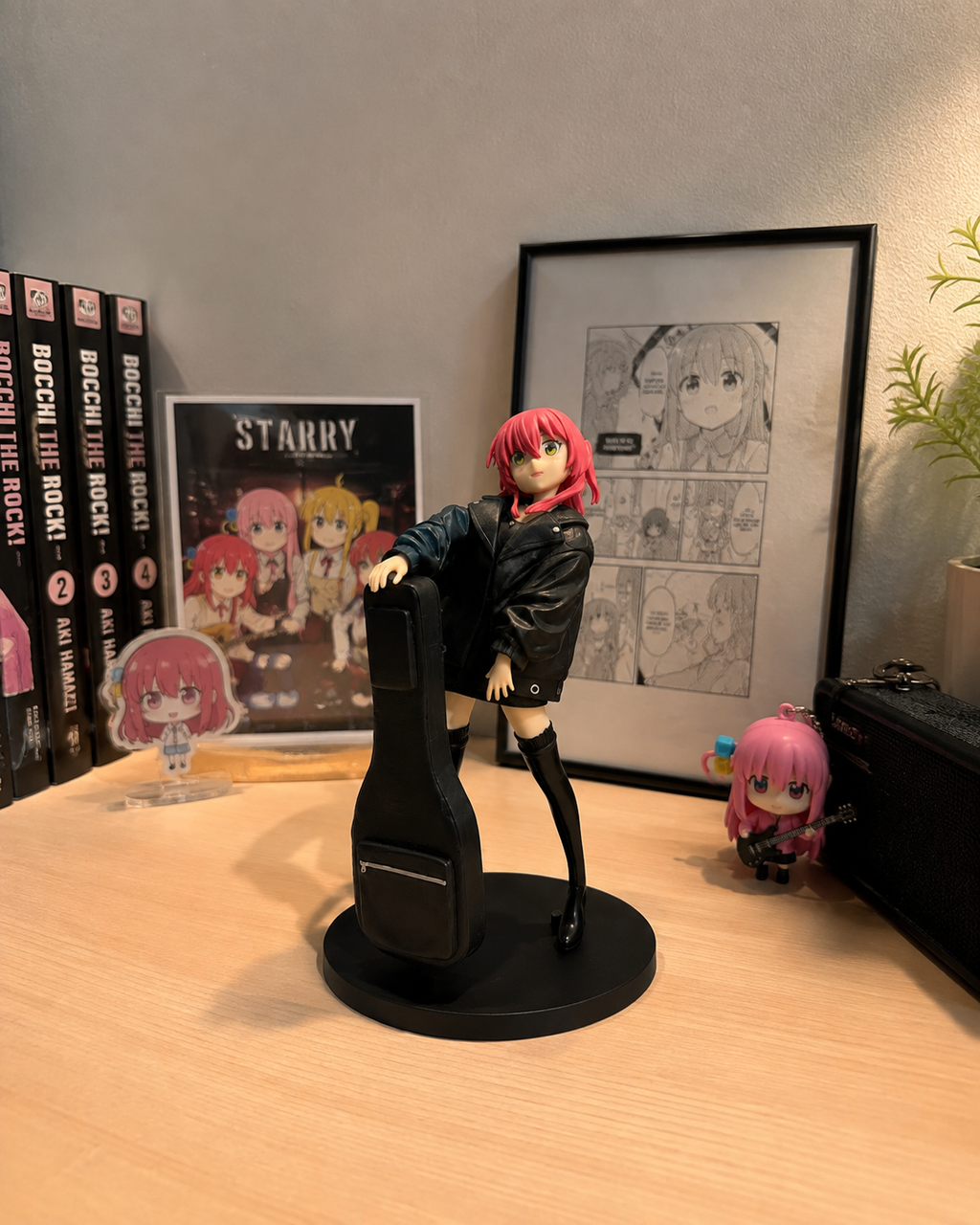 Bocchi the Rock! Hitori Gotoh Figure 16cm with Guitar Case | Premium Anime Collectible PVC Statue