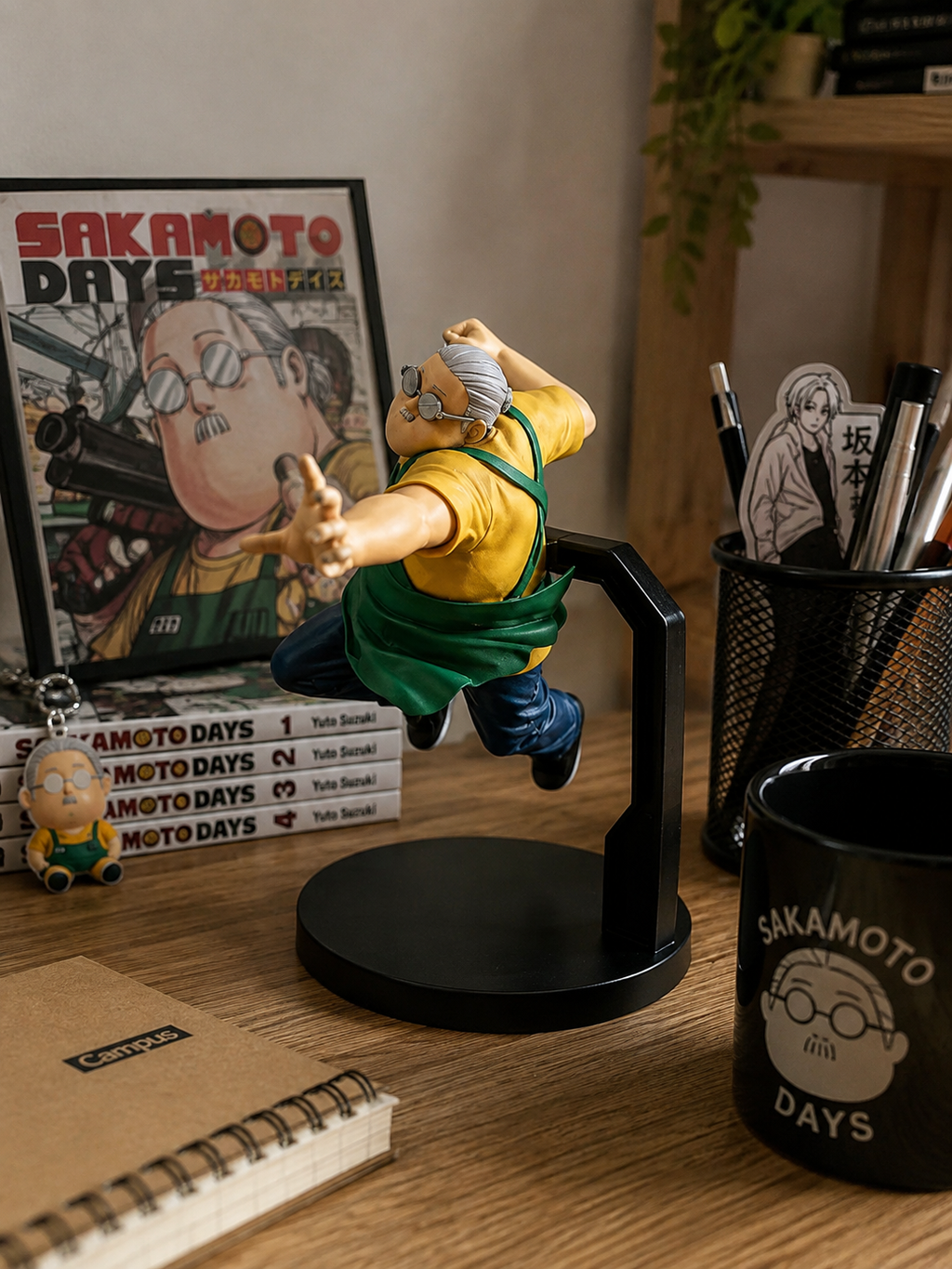 Sakamoto Taro Figure 21cm | Sakamoto Days Collectible Anime Statue with Box | Premium Manga Display Figure for Collectors
