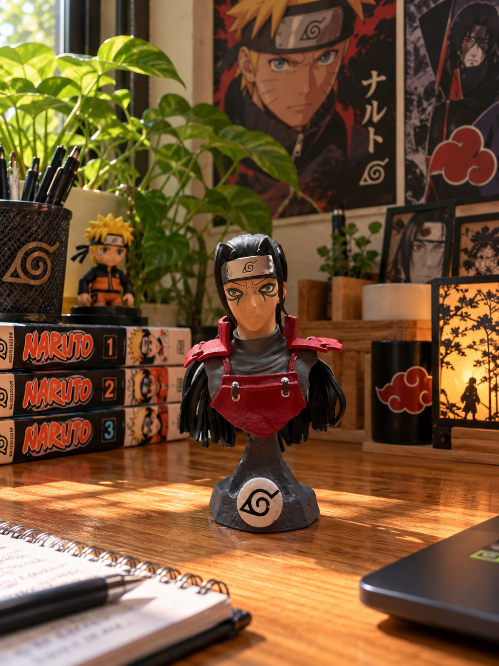 Hashirama Senju Bust Figure 14cm – Naruto Shippuden Anime Collectible PVC Statue | Premium Desk Display