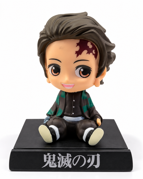 Tanjiro Kamado Chibi Bobblehead Figure | Demon Slayer Mini Collectible Anime Statue