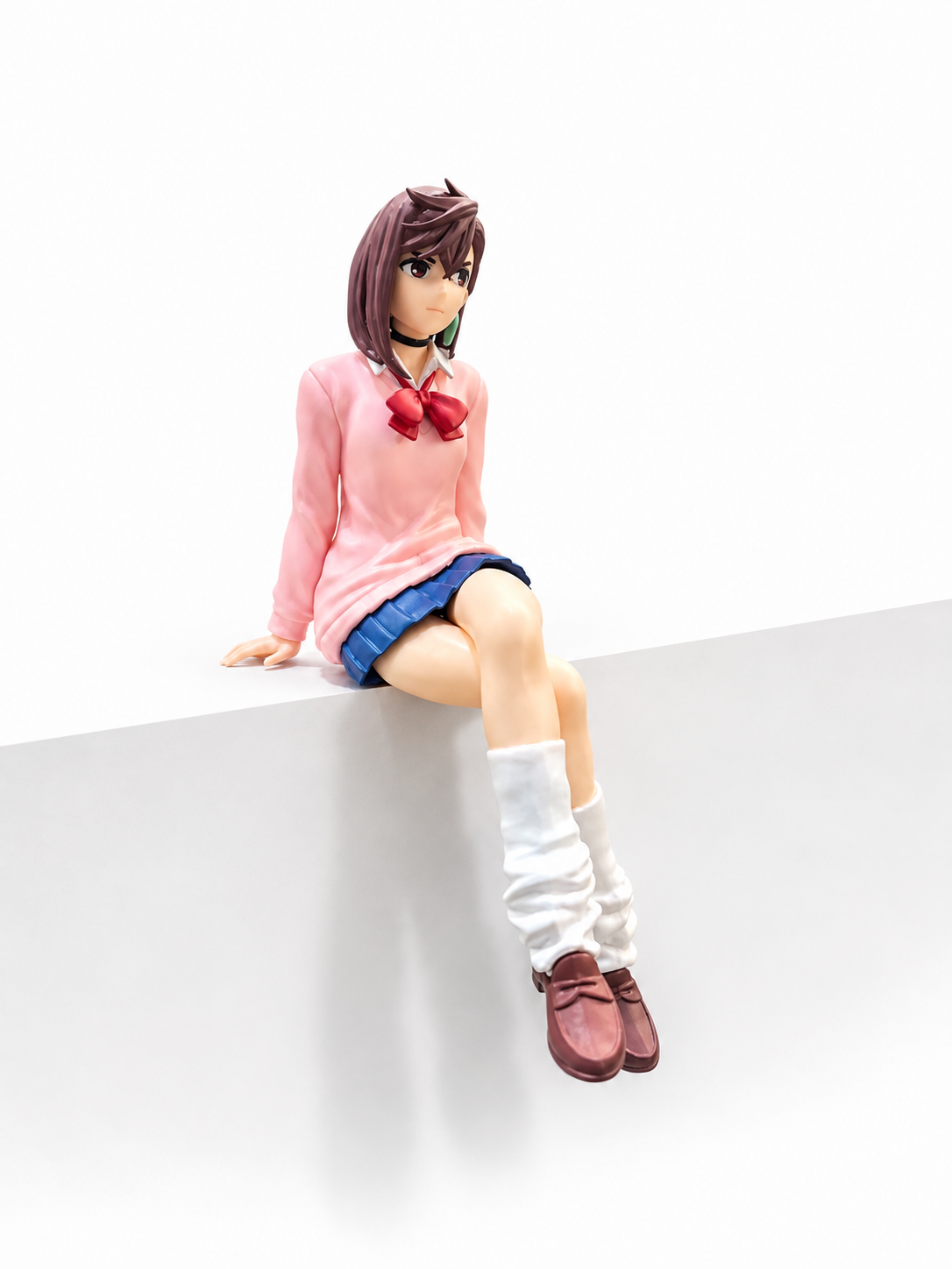 Dandadan Momo Ayase Figure 16cm | Premium Anime Collectible PVC Statue | Cute Sitting Display Figure