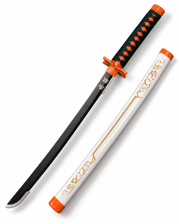 Shinobu Kocho Wooden Katana 104cm | Demon Slayer Butterfly Sword Replica for Anime Cosplay & Display