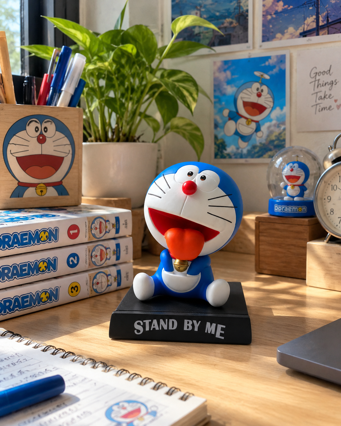 Doraemon Chibi Bobblehead Figure | Cute Anime Mini Collectible Statue