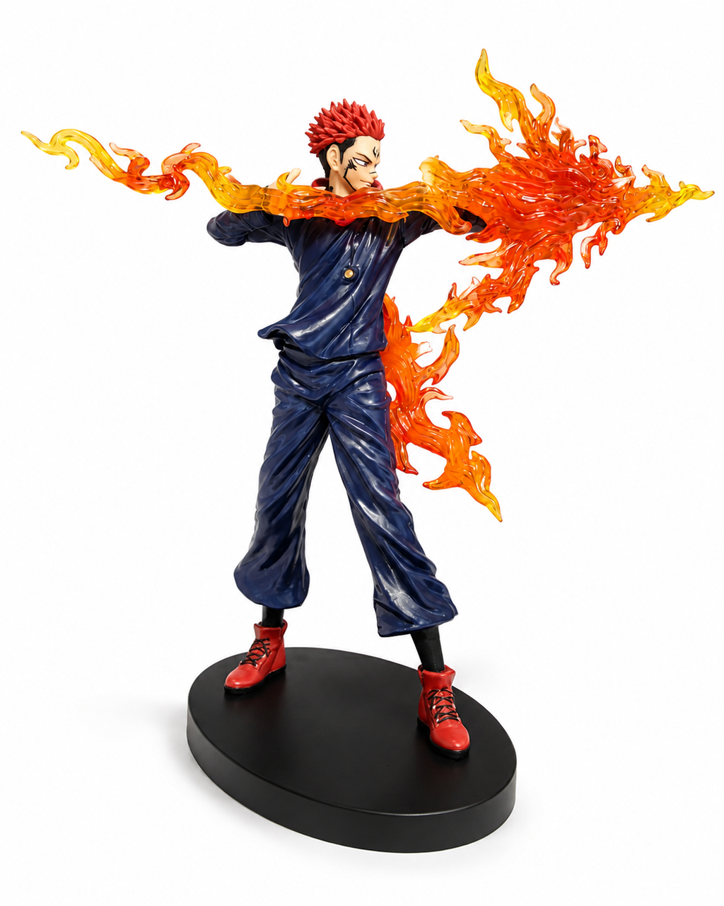 Ryomen Sukuna Figure 21cm Jujutsu Kaisen Collectible Statue | Premium Anime Figure with Flame Effect for Collectors