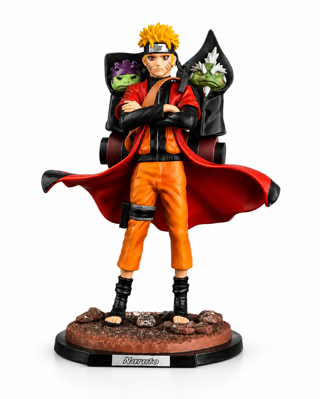 Naruto Sage Mode Figure 23cm | Premium Naruto Uzumaki Anime Collectible Statue | Mount Myoboku Display Figure