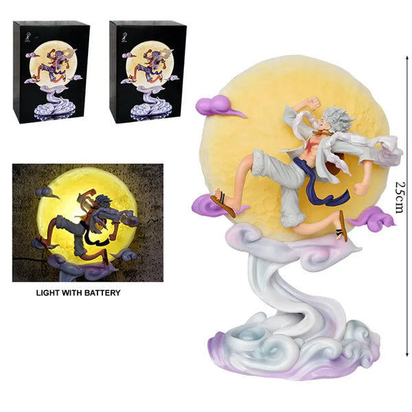 Monkey D. Luffy Gear 5 Moon Lamp Figure 25cm – One Piece Anime Light-Up Collectible