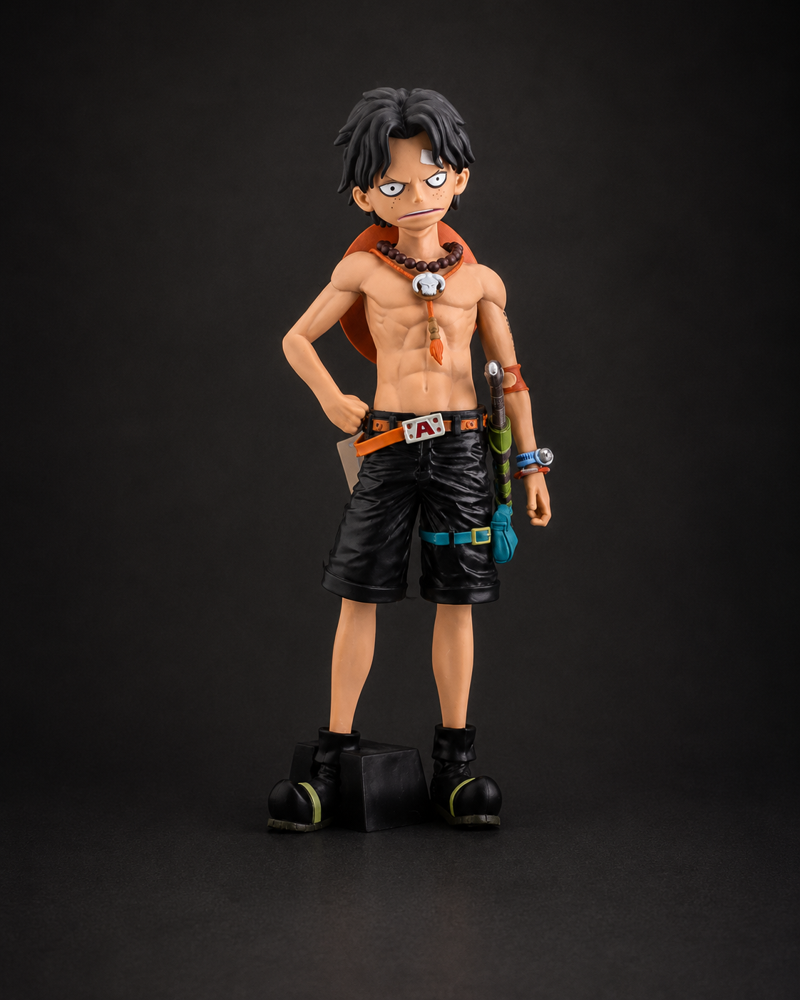Premium One Piece Portgas D. Ace 30cm anime figure featuring detailed pirate outfit, iconic accessories, collector-quality PVC construction, and anime-accurate sculpt for display shelves and anime collectors.