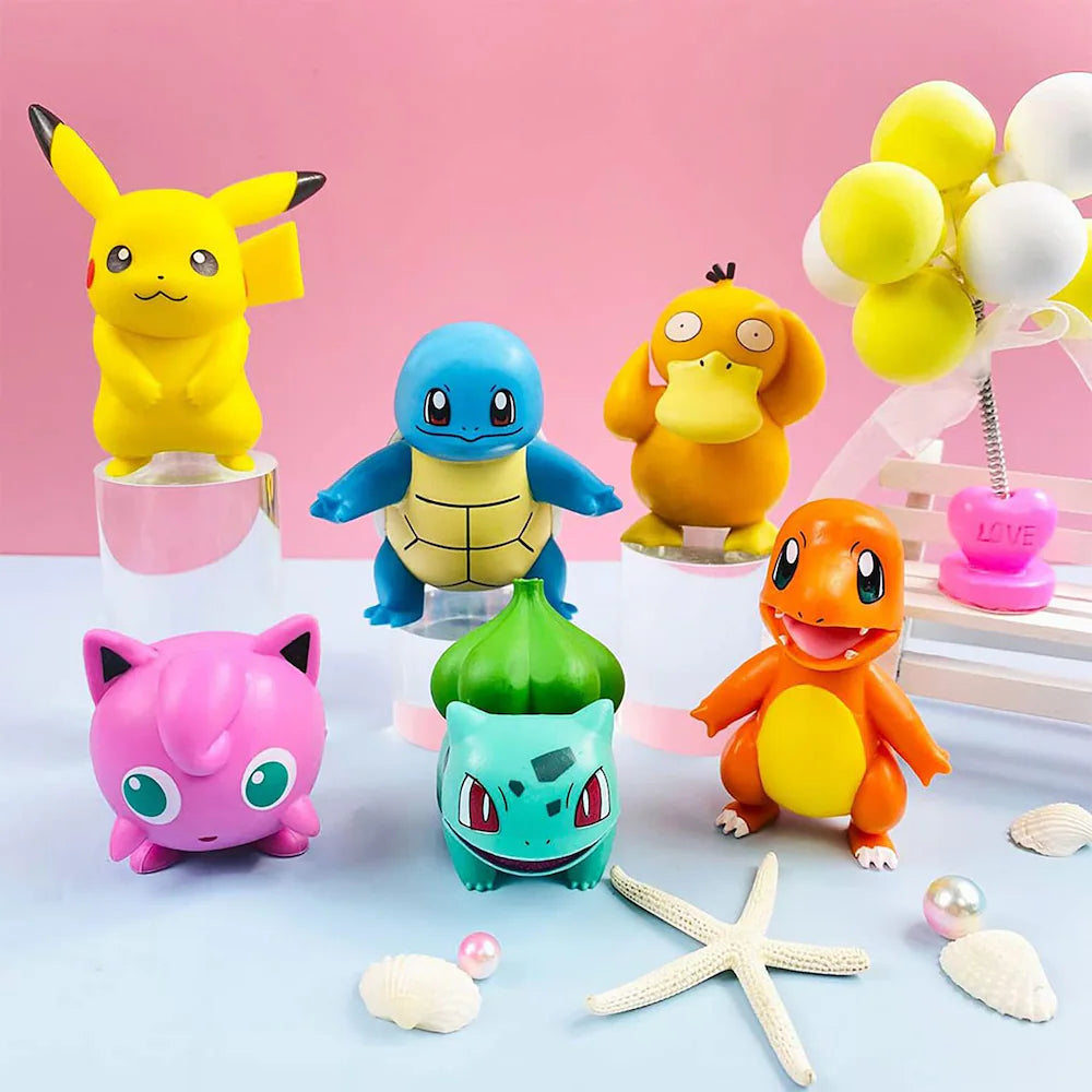 Pokemon Mini Figure Set (6–8cm) – Pikachu, Charmander, Bulbasaur, Squirtle & Friends | Anime Collectiblesanime figure collectible by  Anichiba